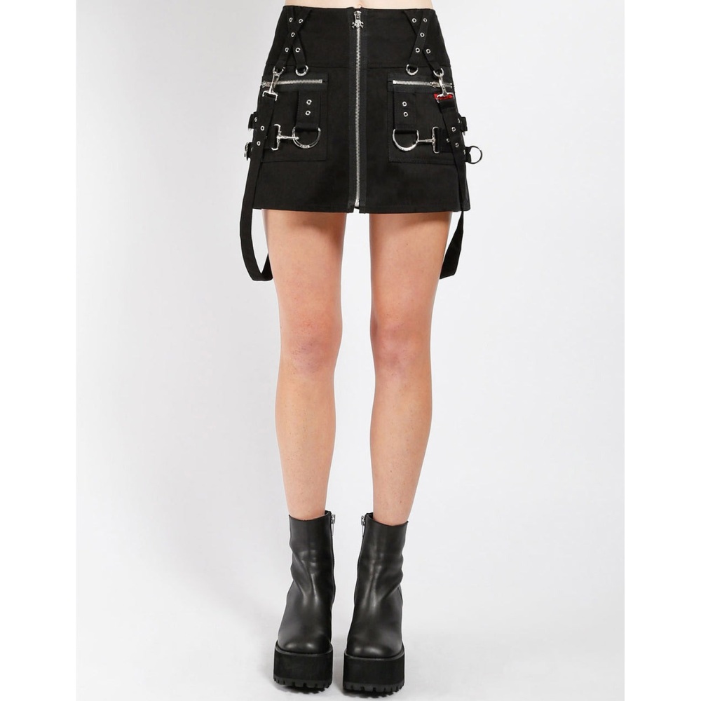 Tripp NYC - Super D-Ring Kurzer Rock - Schwarz